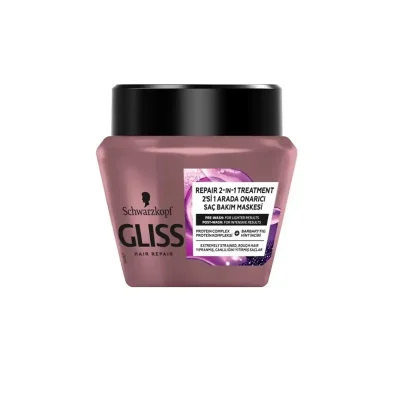 ماسک مو ترمیم کننده گلیس GLISS مدل REPAIR 2 IN 1