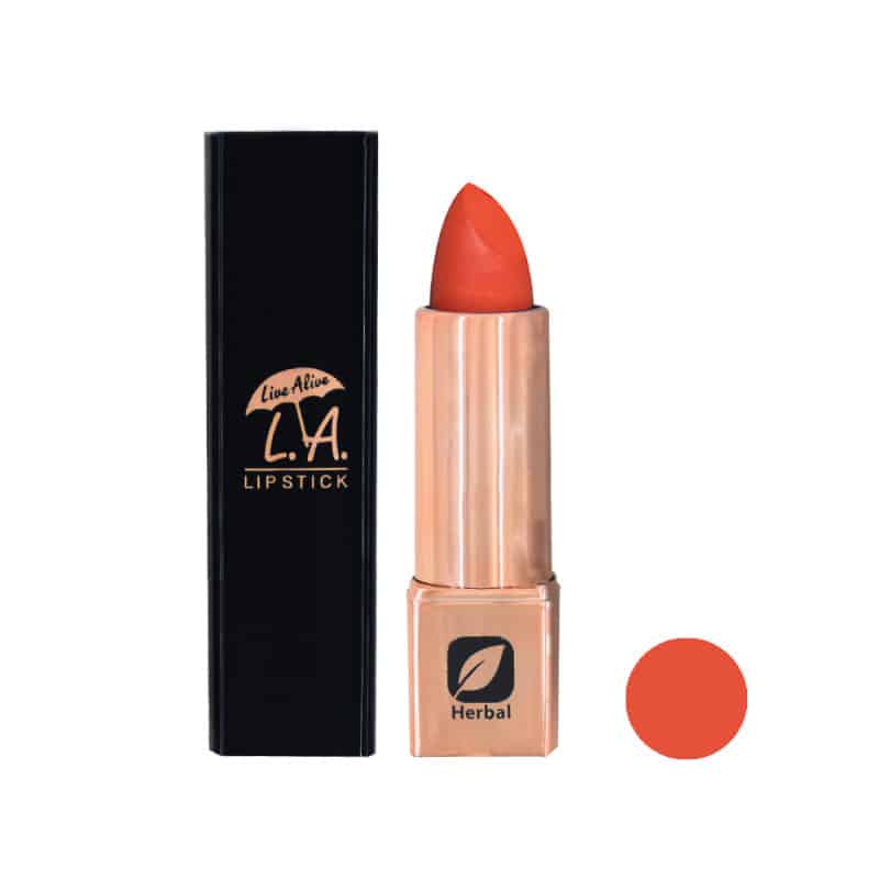 رژلب جامد بدون سرب ال ای LA Lipstik HERBAL ARISSA 102