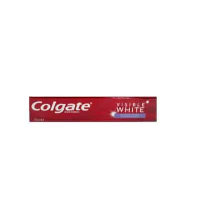 خمیر دندان کولگیت COLGATE مدل VISIBLE WHITE سری FLUORIDE TOOTHPASTE