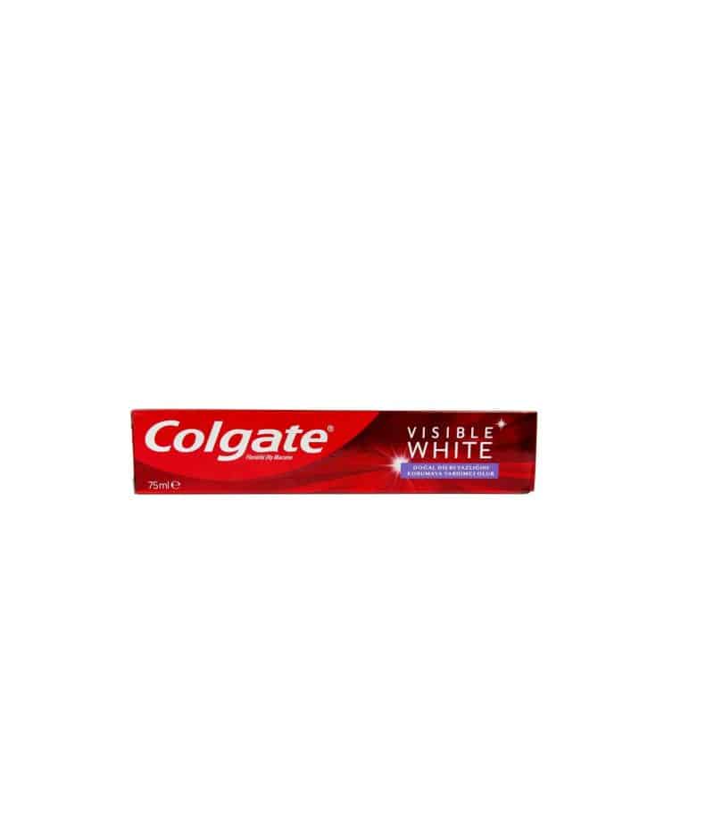 خمیر دندان کولگیت COLGATE مدل VISIBLE WHITE سری FLORURLU DIS MACUNU