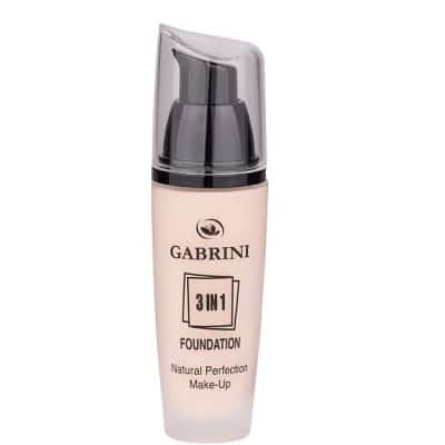 کرم پودر شیشه ای گابرینی GABRINI مدل 3IN 1 FOUNDATION شماره 01