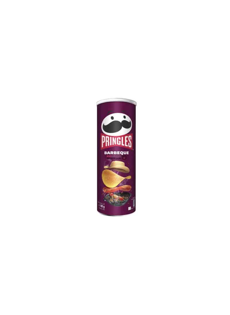 چیپس پرینکلس PRINGLES باطعم BARBEQUE بسته 165 گرمی