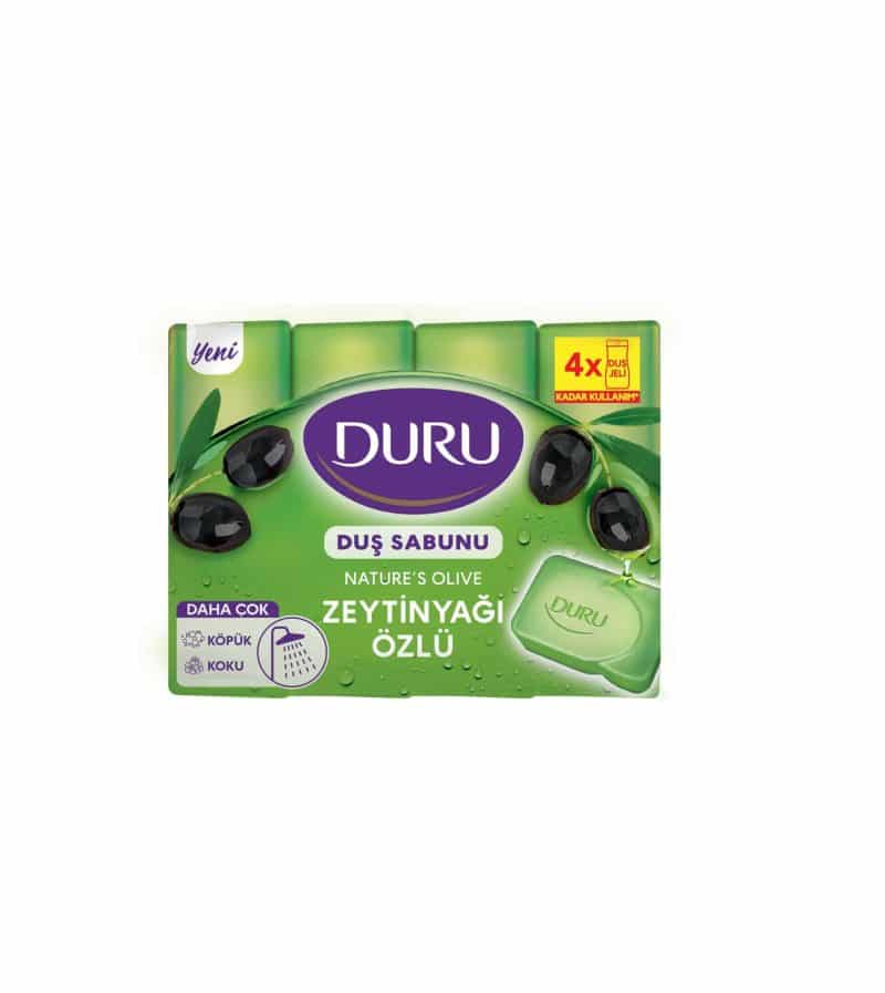 صابون حمام دورو DURU مدل ZEYTINYAGI OZLU بسته 4 عددی