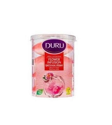 صابون لیوانی دورو DURU مدل FLOWER INFUSION بسته 4 عددی