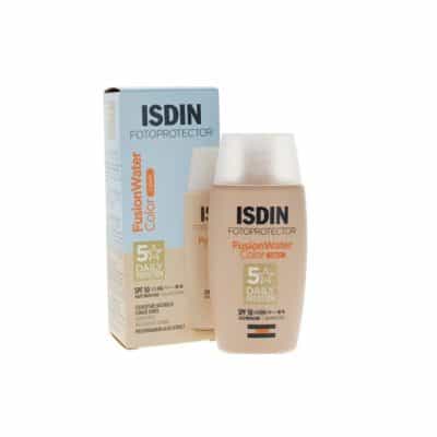 ضد آفتاب رنگی ایزدین ISDIN مدل FUSION WATER با SPF +50 رنگ لایت