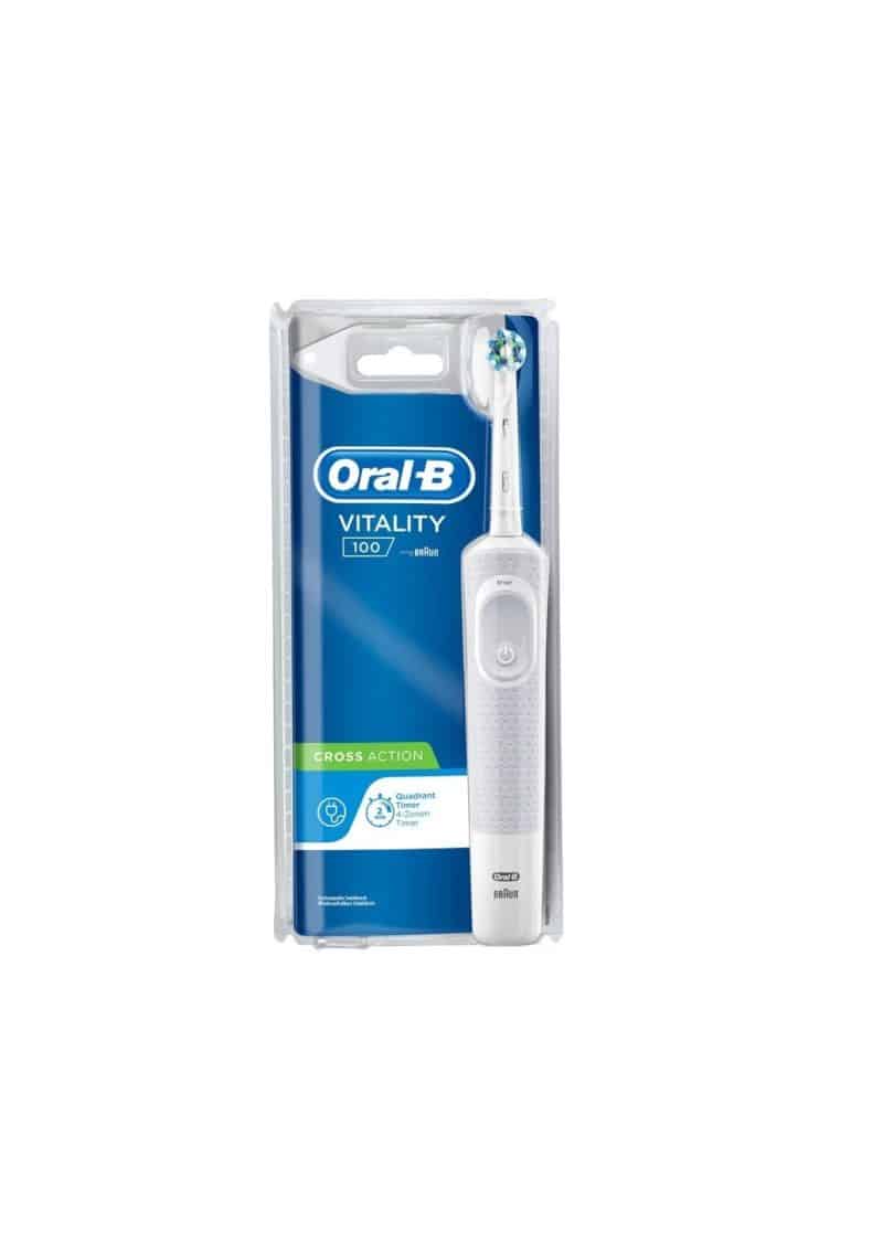 مسواک برقی اورال بی ORAL-B مدل VITALITY 100 CROSS ACTION رنگ سفید