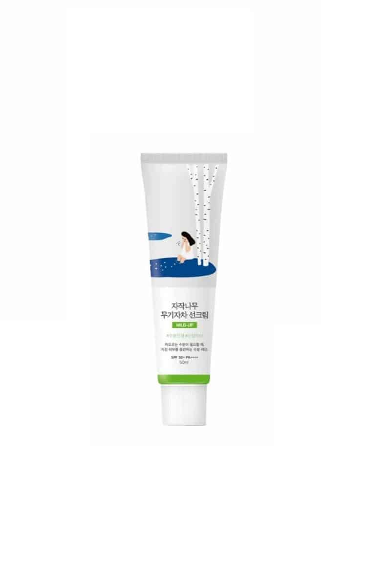 ضد آفتاب راند لب ROUND LAB مدل BIRCH JUICE MOISTURIZING MILD-UP با SPF +50