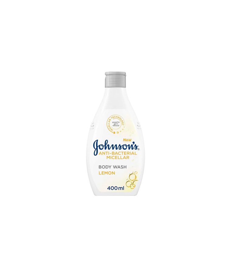 شامپو بدن آنتی باکتریال جانسون JOHNSONS مدل MICELLAR با رایحه لیمو