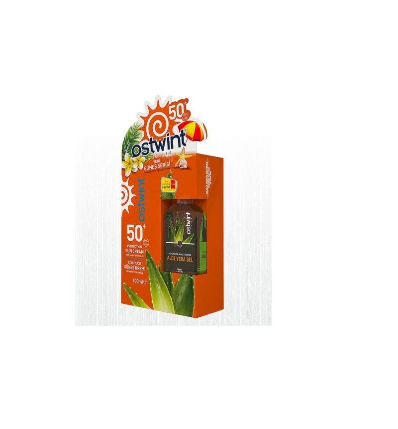 کرم ضدآفتاب استوینت OSTWINT و ژل آلوئه ورا با SPF+50
