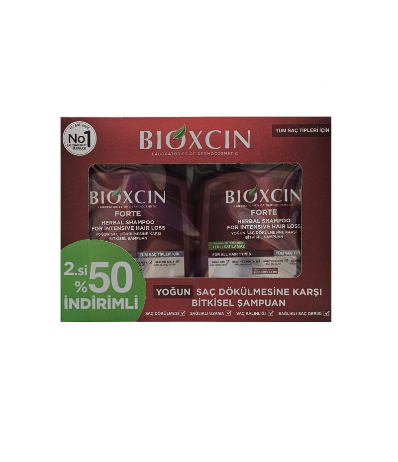 شامپو ضد ریزش بیوکسین فورت BIOXCIN FORTE پک دو عددی