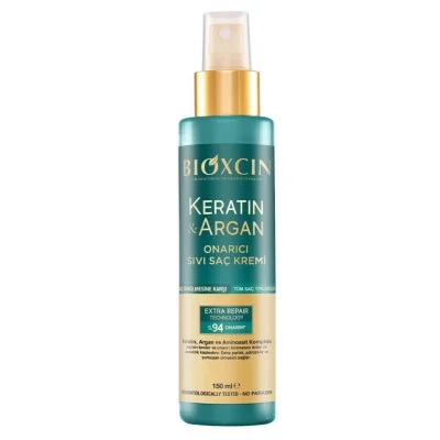 اسپری نرم کننده و ترمیم کننده مو بیوکسین Bioxcin حاوی کراتین و آرگان 150 میل