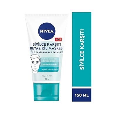 ماسک اسکراب 3 کاره نیوآ Nivea حاوی خاک رس سفید 150 میل