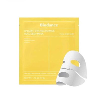 ماسک ورقه‌ ای ضد لک و ضد جوش نیاسینامید بایودنس Biodance