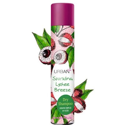 شامپو خشک اوربن کر Urban Care حاوی کراتین و فیلتر UV مدل Sparkling Lychee Breeze حجم 200 میل