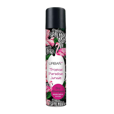 شامپو خشک اوربن کر Urban Care حاوی کراتین و فیلتر UV مدل Tropical Paradise Jungle حجم 200 میل