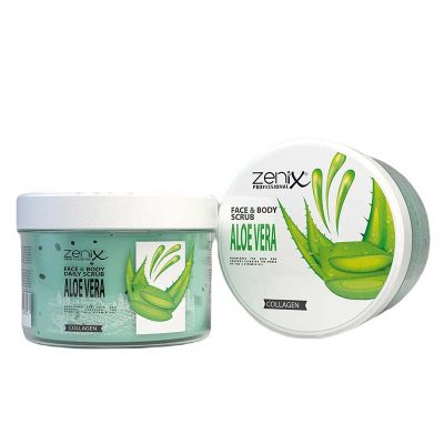 اسکراب صورت و بدن زنیکس Zenix رایحه آلوئه ورا 275 میل