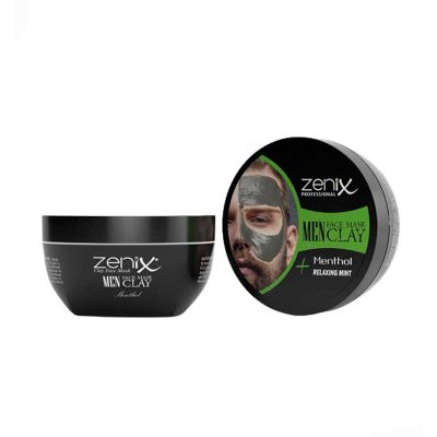 ماسک خاک رس و نعناع مخصوص آقایان زنیکس Zenix حجم 350 گرم