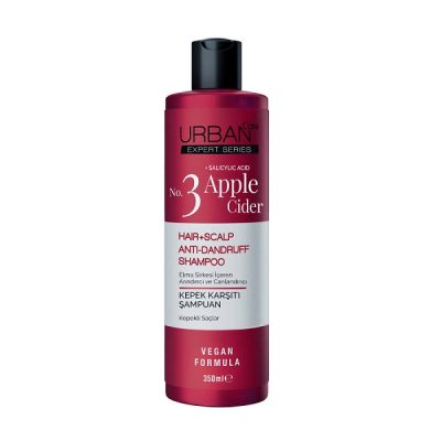شامپو مو و پوست سر ضد شوره اوربن کر Urban Care مدل Salicylic Acid Apple Cider حاوی سرکه سیب 350 میل
