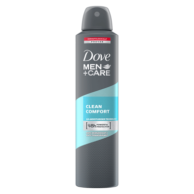 اسپری ضد تعریق مردانه داو Dove مدل Clean Comfort حجم 250 میل