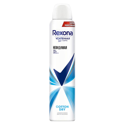 اسپری ضد تعریق زنانه رکسونا Rexona رایحه Cotton Dry حجم 200 میل