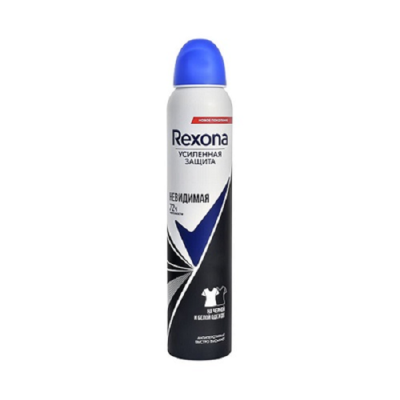 اسپری ضد تعریق زنانه رکسونا Rexona رایحه Invisible Black & White حجم 200 میل