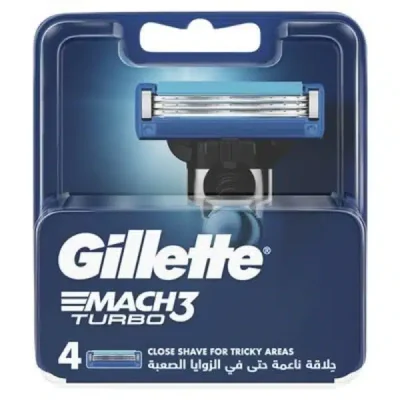 یدک ژیلت Gillette مدل Mach 3 Turbo بسته 4 تایی