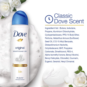 اسپری ضد تعریق زنانه داو Dove مدل Original حجم 250 میل