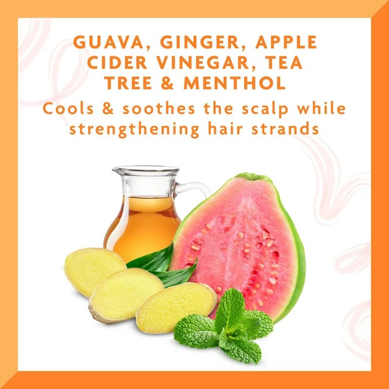 نرم کننده آبرسان کف سر مخصوص موهای فر کنتو Cantu مدل Guava حجم 400 میل