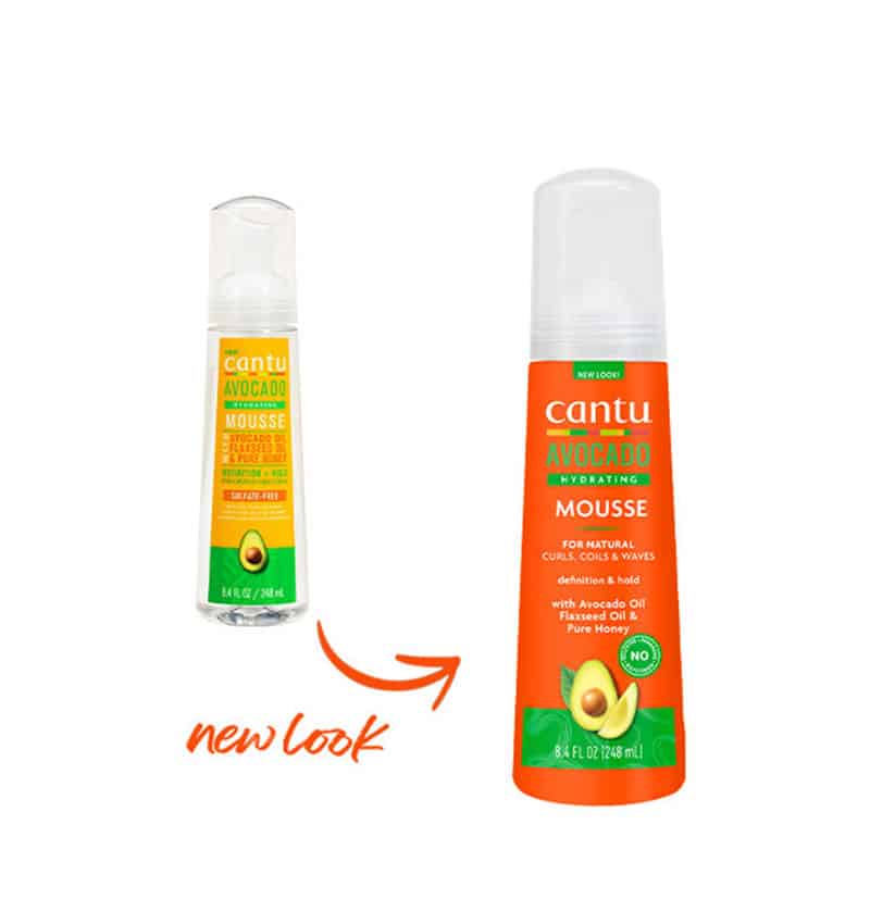 موس مخصوص موهای فر کنتو Cantu مدل Avocado حجم 248 میل