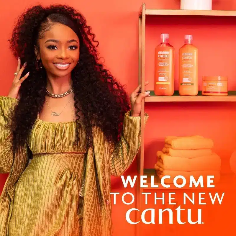 شامپو مخصوص موهای فر کنتو Cantu حاوی شی باتر حجم 709 گرم