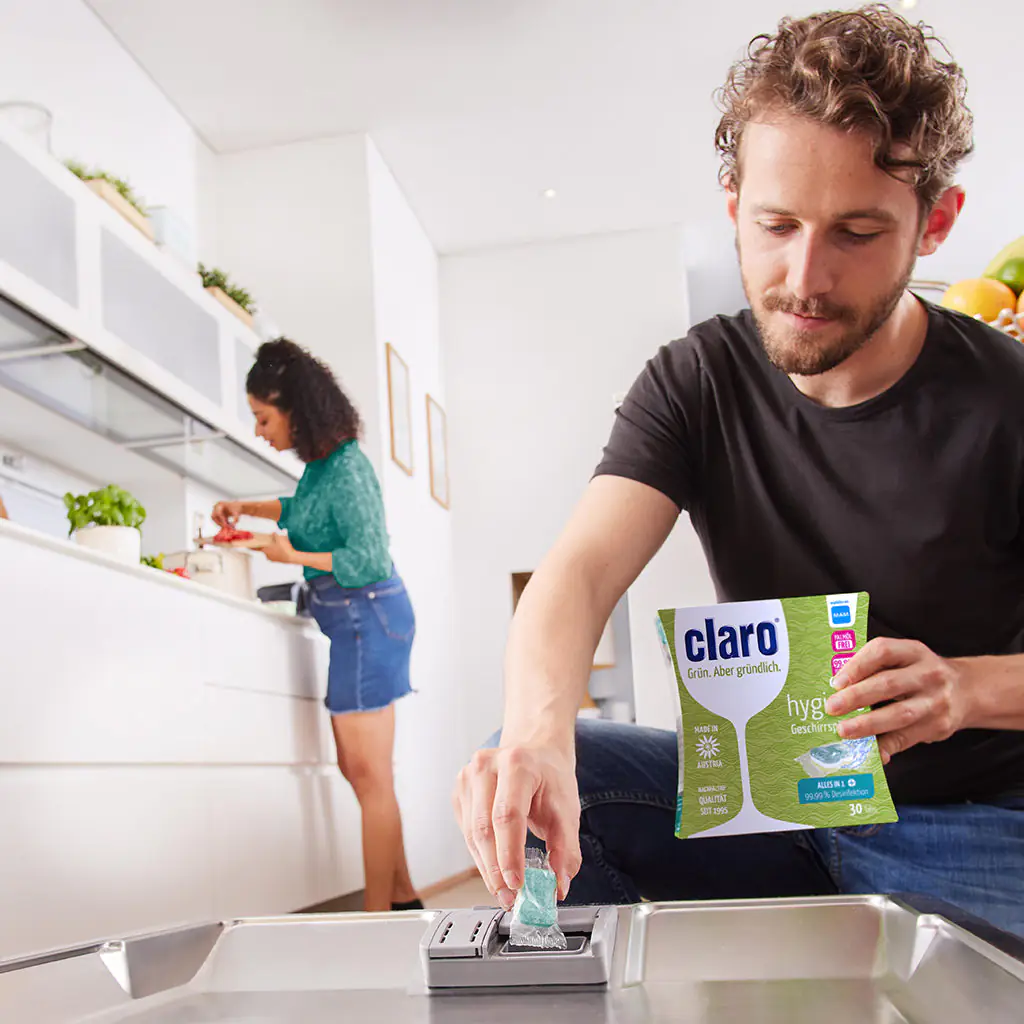 قرص ماشین ظرفشویی کلارو Claro بسته 20 تایی