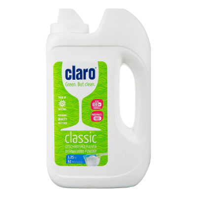 پودر ماشین ظرفشویی کلارو Claro برای 62 بار مصرف حجم 1.25 کیلوگرم