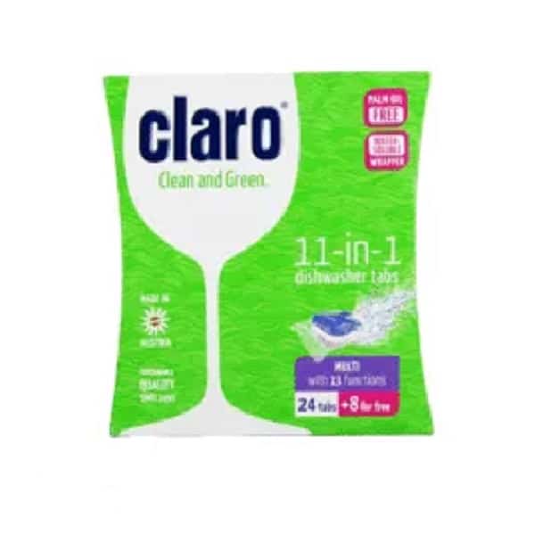claro-dishwasher-tablets-32pcs-rozshoparas قرص ماشین ظرفشویی کلارو Claro بسته 32 تایی