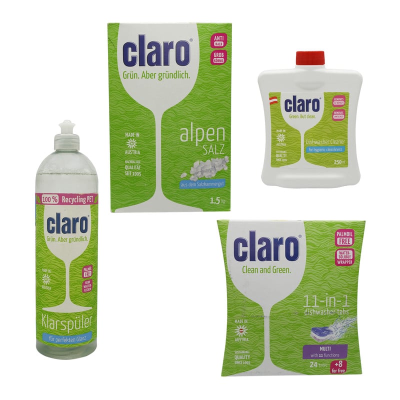 پودر ماشین ظرفشویی کلارو Claro برای 62 بار مصرف حجم 1.25 کیلوگرم