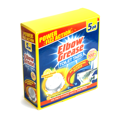 قرص جوشان توالت فرنگی البو گریس Elbow Grease رایحه لیمو ترش بسته 5 عددی