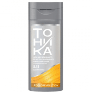 شامپو رنگ تونیکا Tohnika رنگ انبه کهربایی شماره 8.33 حجم 150 میل