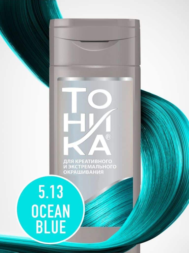 شامپو رنگ تونیکا Tohnika رنگ آبی اقیانوسی شماره 5.13 حجم 150 میل