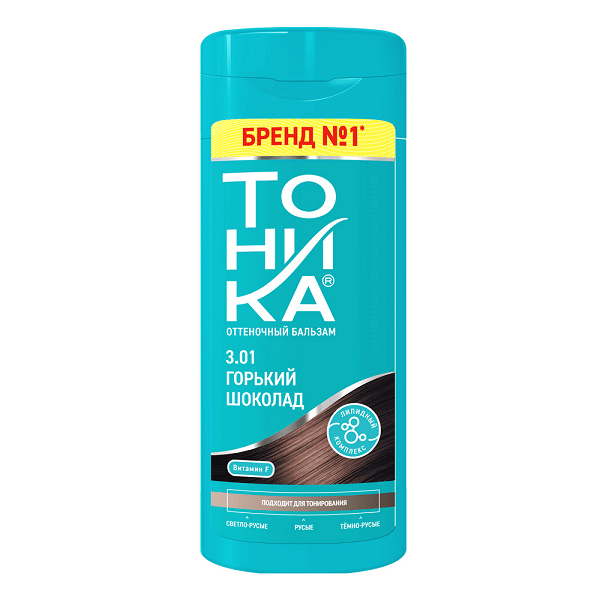 tohnika-ash-brown-hair-color-3-01-150ml-rozshoparas شامپو رنگ تونیکا Tohnika رنگ قهوه ای دودی شماره 3.01 حجم 150 میل