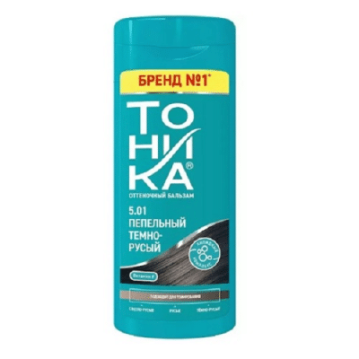 شامپو رنگ تونیکا Tohnika رنگ قهوه ای خاکستری شماره 5.01 حجم 150 میل