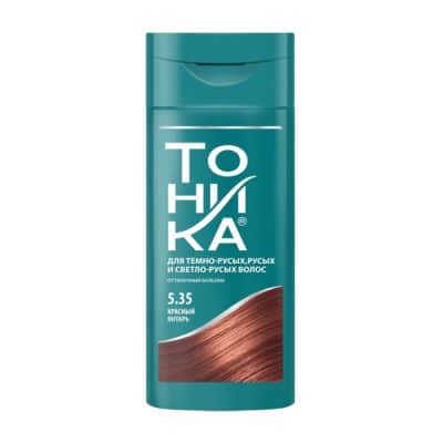 شامپو رنگ تونیکا Tohnika رنگ قرمز کهربایی شماره 5.35 حجم 150 میل