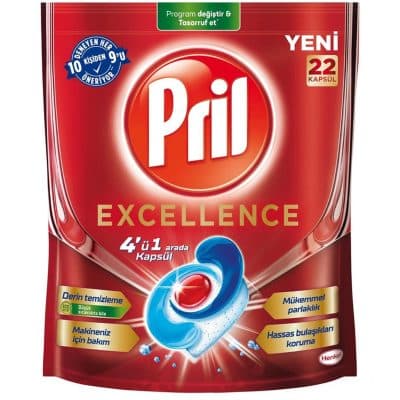 مشخصات-خرید-قیمت-فروش-قرص ظرفشویی -پریل -اکسلنت-22 عددی