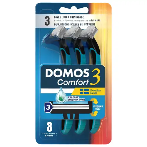 ژیلت دوموس 3 لبه کامفورت مشخصات-خرید-قیمت-فروش-ژیلت-سه لبه -دوموس کامفورت-سه لبه -سوئدی