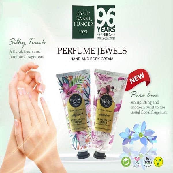 كرم دست و بدن ايوب صبری Eyup Sabri Tuncer رایحه Perfume Jewels حجم ۵۰ میل