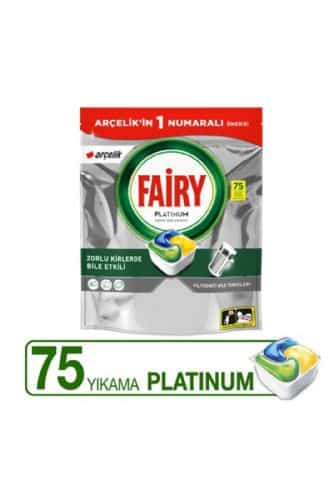 قرص ماشین ظرفشویی فیری Fairy مدل Platinum بسته 75 عددی