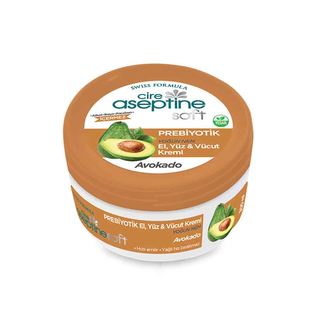aseptine-avocado-hand-face-moisturizing-cream-30ml-rozshoparas كرم مرطوب كننده دست و صورت آسپتین Aseptine حاوى عصاره آووكادو حجم ٣٠ ميل
