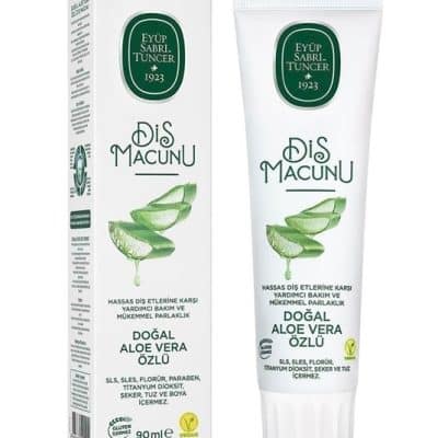 خمیر دندان ایوب صبری تونسر EYUP SABRI TUNCER با عصاره آلوئه ورا طبیعی برای لثه های حساس