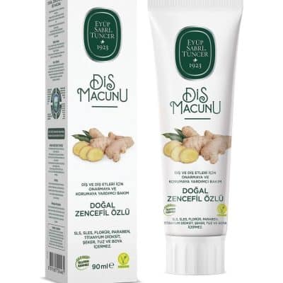 خمیر دندان ایوب صبری تونسر EYUP SABRI TUNCER با عصاره زنجبیل طبیعی