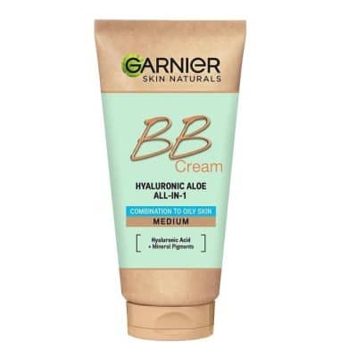 ب ب کرم مرطوب کننده گارنیر GARNIER مدل HYALURONIK ALOE 5I1 ARADA رنگ MEDIUM با SPF25