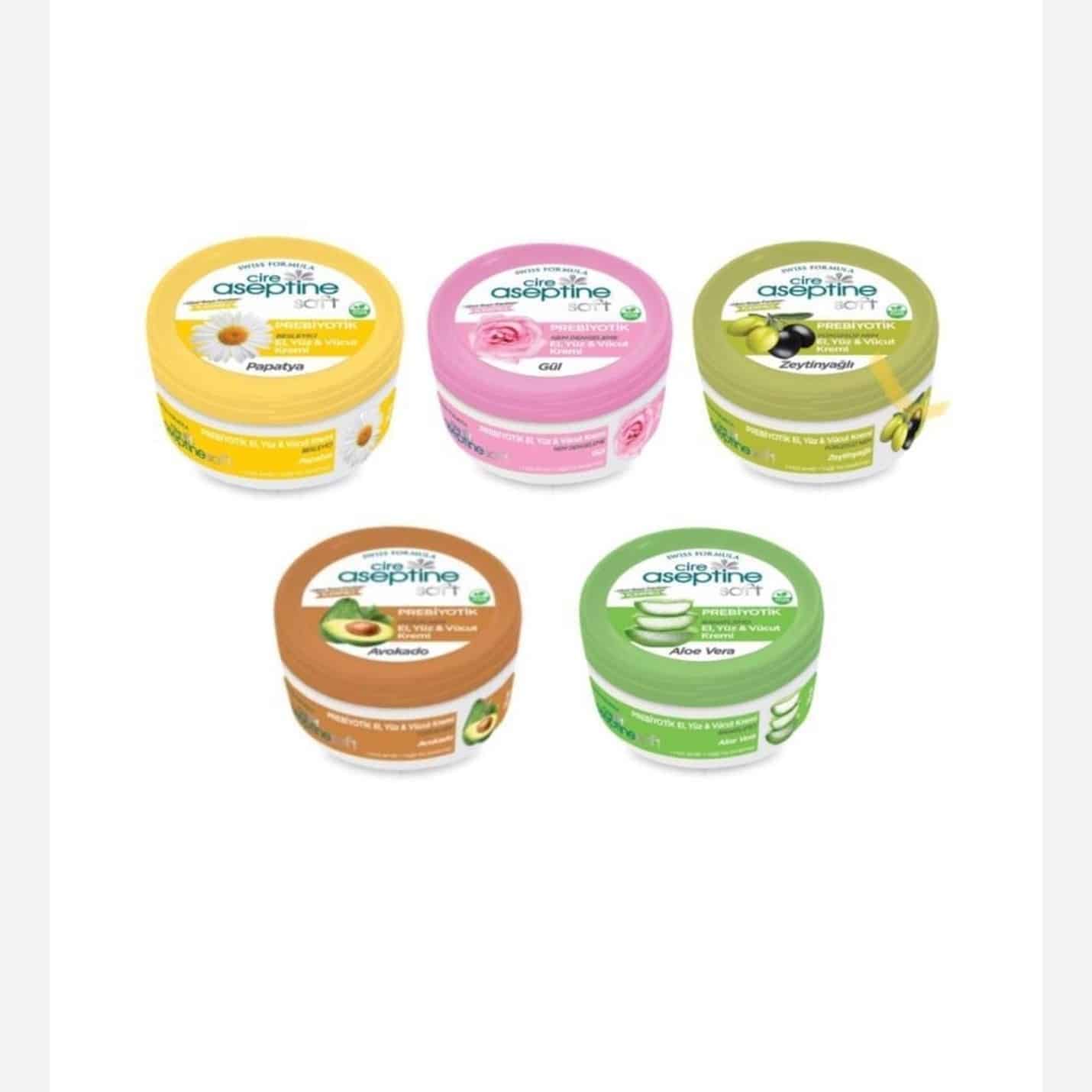 كرم مرطوب كننده دست و صورت آسپتین Aseptine حاوى عصاره آووكادو حجم ٣٠ ميل