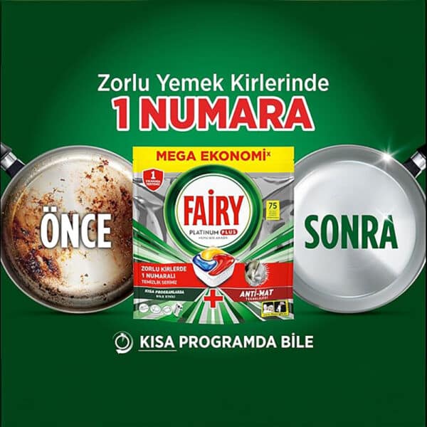 قرص ماشین ظرفشویی فیری Fairy مدل Platinum بسته 75 عددی